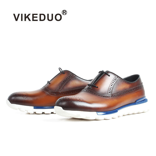 Vikeduo 2019 Summer Handmade Shoes Men Designer